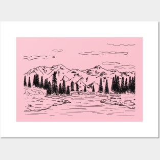 Nature T Shirts for Women, adventure shirt, get outdoors graphic tee, travel t shirts, womens shirts, hiking, mountains, hiker shirts Posters and Art